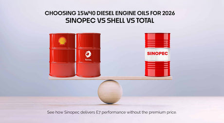 Choosing E7 CI-4 15W-40 Diesel Engine Oils: Sinopec vs Shell vs Total